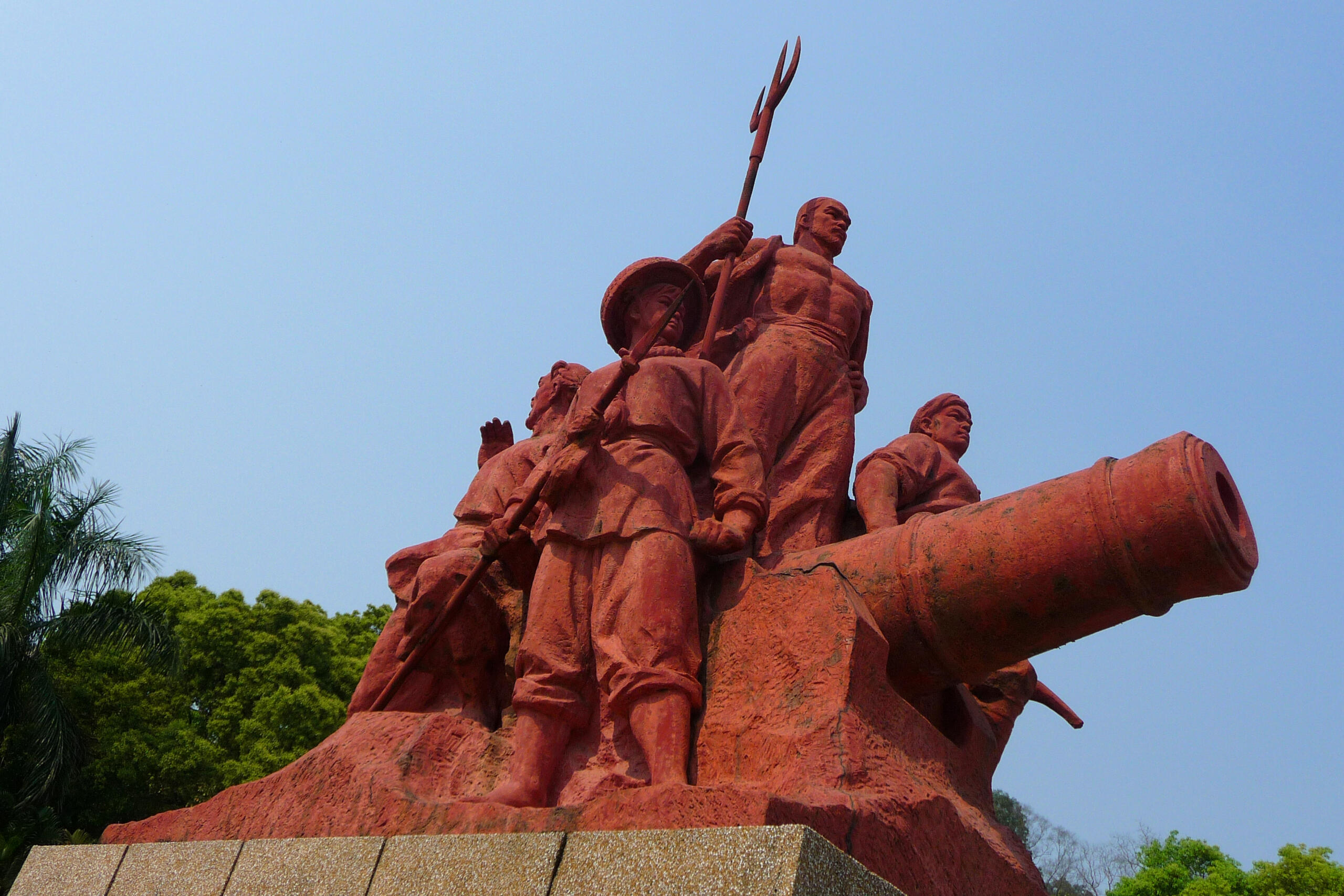 Monumento all’ingresso del Museo della Guerra dell’Oppio a Humen, Dongguan, in Cina
