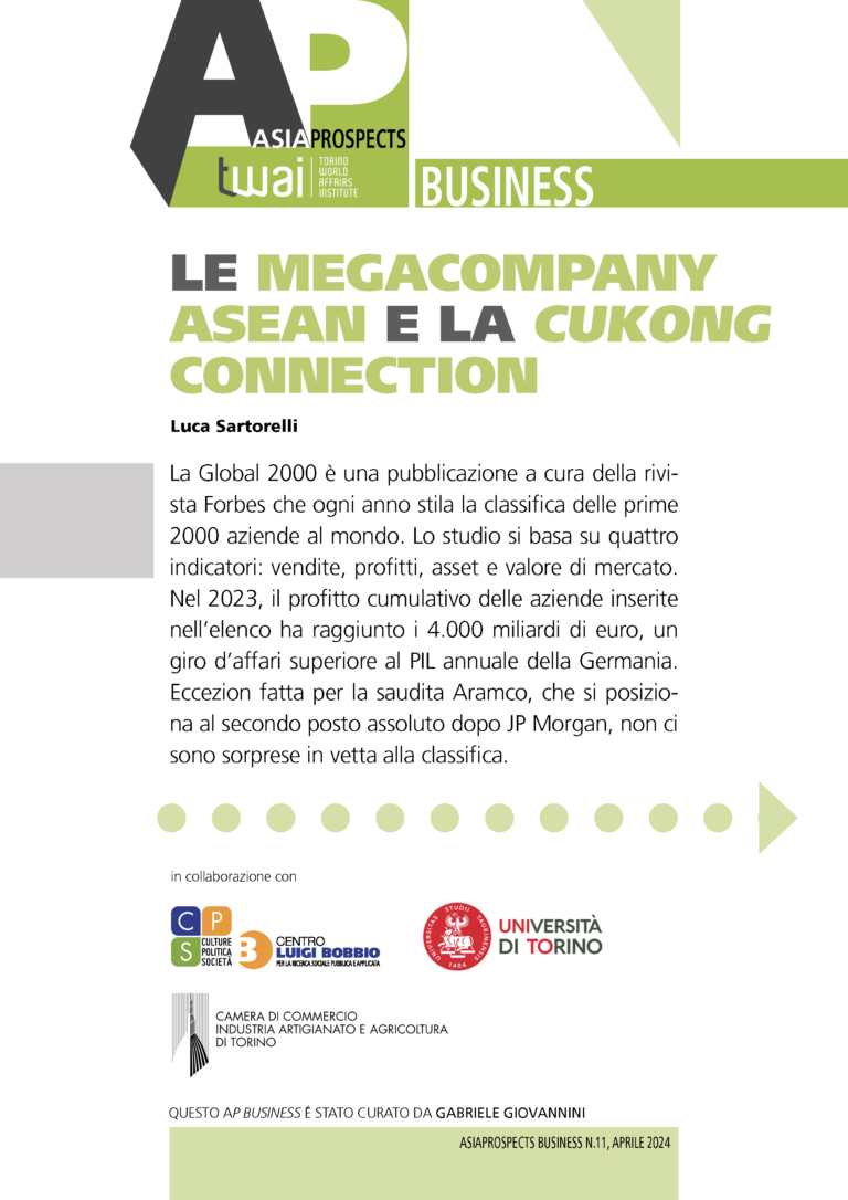 Le megacompany ASEAN e la cukong connection