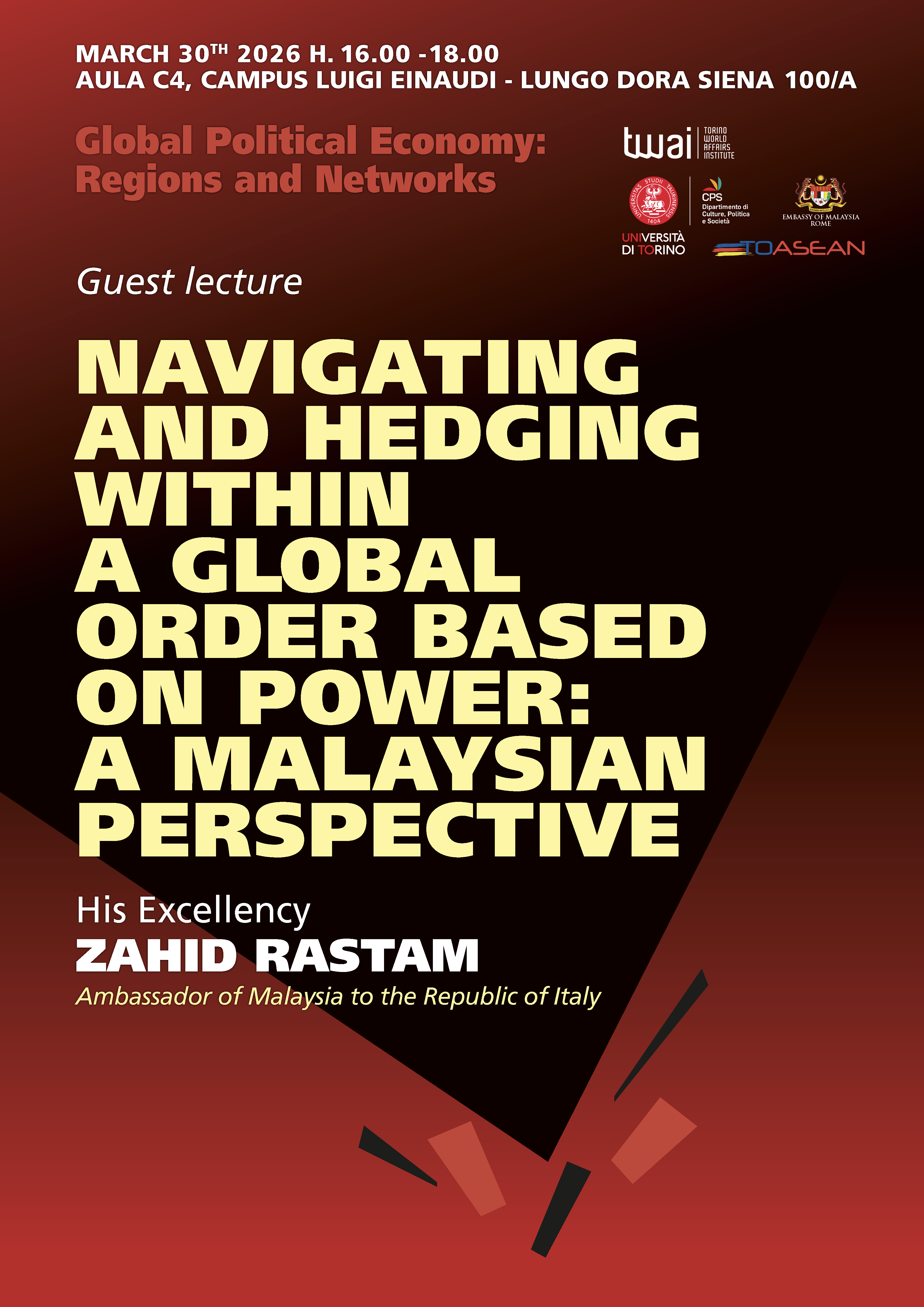 Navigating and Hedging within a Global Order Based on Power: A Malaysian Perspective